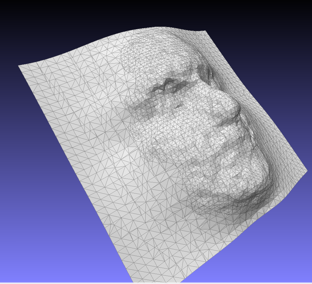 3D face mesh reconstruction
